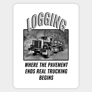 Logging Truck Magnet